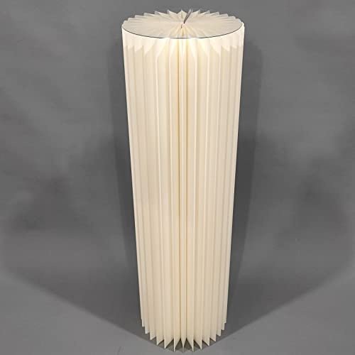 LUYAYW Cylinder Tables for Parties, Cylinder Pedestal Stands, Foldable Paper Columns Display Pedestal Stand for Wedding Birthday(100cm)