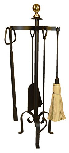 Imex El Zorro JUEGO CHIMENEA 4 PIEZAS 70 CMS. B.LATON