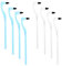 Gjinxi Tooth Stain Eraser 8 Pcs Stain Removers Tartar Eraser Polisher Professional Tools Dental Picks Brush Teeth Scraper Ergonomic Handle Teeth Cleaning Kit Oral Care