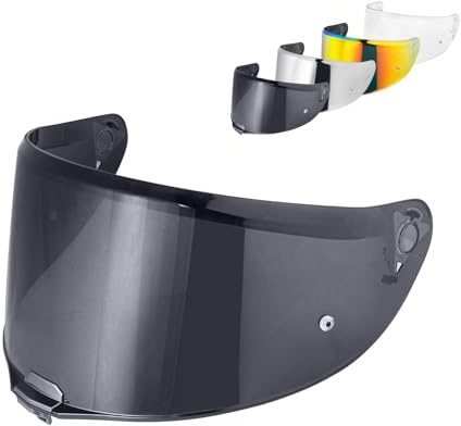 Visiere Casque Moto pour FF811/VECTOR II/Citation II,Plein Visage Moto Casque Pare-Brise Visière,Remplacement de Visière de Lentille de Casque de Bouclier de Vent de Moto. (Noir)