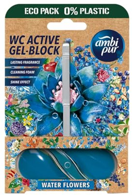 Water Flowers WC-Gel Einhänger für überraschende Sauberkeit und Glanz. 6er-Pack