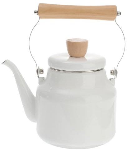 Alipis Bouilloire à Sifflet Émaillée Renforcée Pour Cuisinière Et Plaque Induction Théière Capacité Élevée Pour Maison Bureau Et Bar