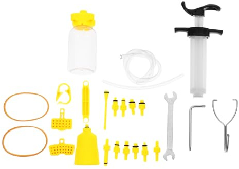 Toddmomy Bike Brake Bleed Kit Universal Brake Oil Refill Tool Mineral Oil Compatible Essential Bicycle Repair Tool for Cycling Enthusiasts and Maintenance
