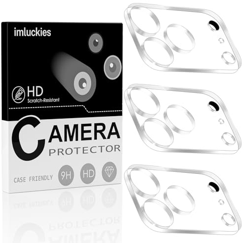 imluckies Lot de 3 Protecteurs d'Objectif de Caméra pour iPhone 17 Pro Max 6,9 - Accessoires Caméra en Verre Trempé HD Transparent - Protection Anti-Rayures Dureté 9H - Compatible Coques