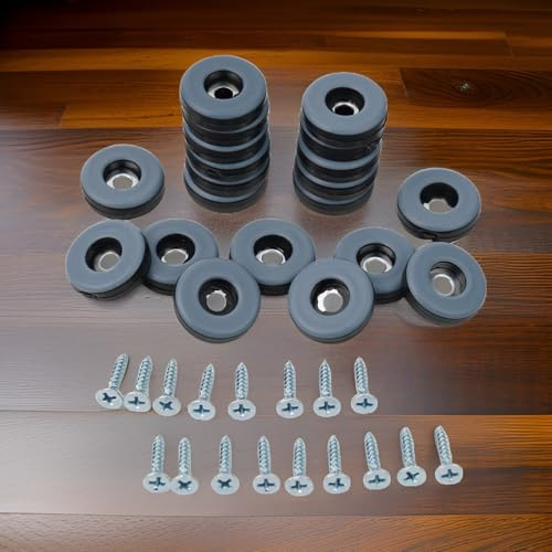 Confezione da 20 feltrini per mobili in PTFE resistenti per la mobilità di letti, divani e tavoli