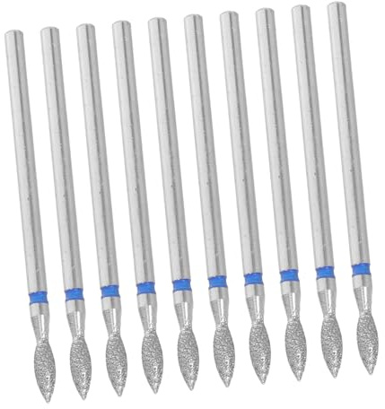 minkissy 10pièces Embouts pour Ponceuse à Ongles Kit Embouts pour Limer Gel Outils de Manucure et Pédicure