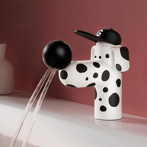 Washbasin Mixer Tap with Hand Shower, Brass Bathroom Tap, Cold and Hot Water Available, G 3/8-360° Rotatable