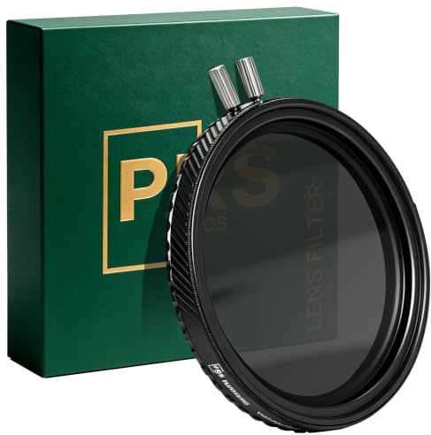 PLUOS&PRS 2-in-1 77mm ND2-ND32 Variable ND &CPL Filter for Camera | 36-Layer Multi-Coated SCHOTT Optical Glass,Anti-Glare Scratch-Resistant Aluminum Alloy Frame Water Repellent,w/Cleaning Cloth