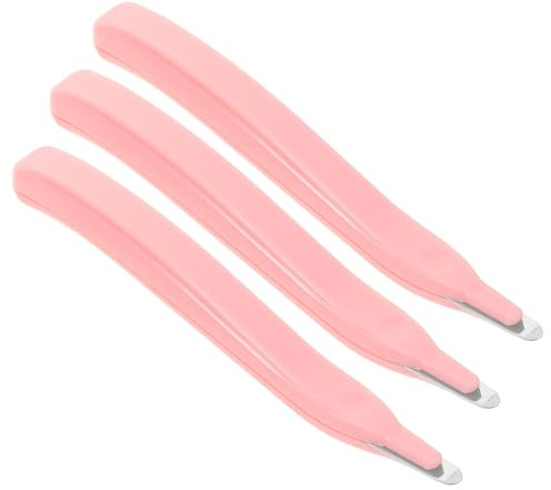 Didiseaon 3pcs Pink Staple Remover Set, Handheld Nail Puller and Denailer Tool, Professional Flat Lifter for Office, School, and Home Use