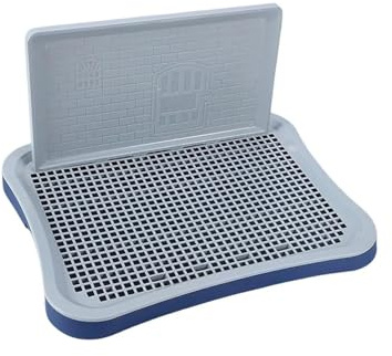 Vassoio for pipì for cuccioli di toilette for cani con orinatoio rimovibile colonna urinaria(Navy)