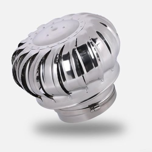 Cappello comignolo Girevole in Acciaio Inox Antivento, Ø160 mm