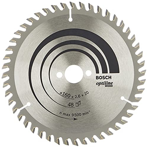 Bosch 1x PRO Wood Kreissägeblatt für Akku-Handkreissägen (für Weichholz, Hartholz, Ø mm, Professional Zubehör Handkreissäge)
