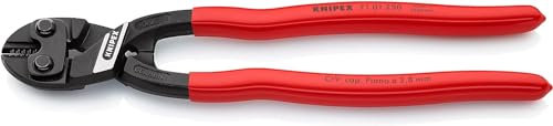 Knipex CoBolt® XL Cortabulones compacto negro atramentado, recubiertos de plástico 250 mm (cartulina autoservicio/blíster) 71 01 250 SB