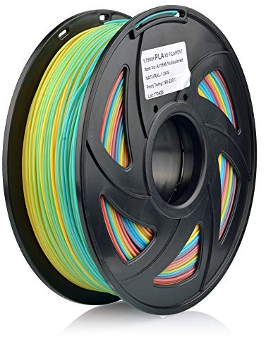 S SIENOC 3D Drucker PLA+ Filament 1,75mm 3D Drucker Filament Mehrfarbig 1KG (PLA+ Mehrfarbig)