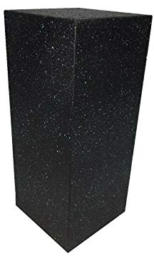 Wolkenstube, Columna decorativa de granito negro, columna decorativa, pedestal (101 cm x 30 cm x 30 cm, tablero de fibra de densidad media)