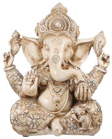 Angoily figur elefant gud staty Buddha skulptur Indien gud Ganesh Ganpati modell bord kontor tur rikedom konst figur för hemmet
