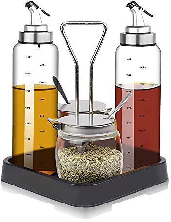 SMSOM Botella de dispensador de Aceite de Oliva, Mesa de condimentos de Mesa de condimentos de condimento de Sal de Pollo pincheta Olla Oliva (Size : A)