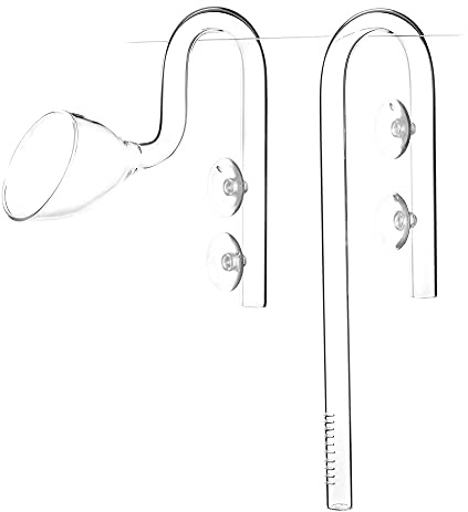 USCAPE Lily Pipe Inflow-Outflow Set - Aquarium Filtereinlauf Filterauslauf (17mm für 16/22mm Schlauch, Inflow 30cm)