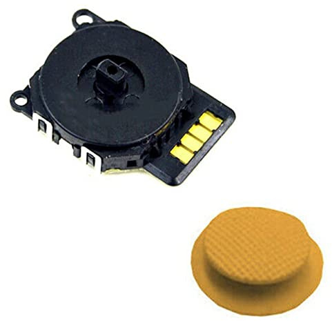 Genérico Joystick Analogico Compatible para Sony PSP 2000 Series (2001, 2002, 2003, 2004, 200X) Color Amarillo Mostaza