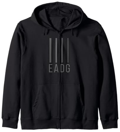 EADG Basso a 4 corde - Bassista Felpa con Cappuccio