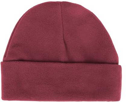 Adventure Togs Kids Hat - Micro Fleece Thermal Material, Beanie Hats, Toddler, Unisex, Girls or Boys School Wear Maroon Standard