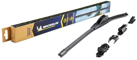 Michelin 350MM Radius Premium Escobilla Limpiaparabrisas para el Parbrisas (Frontal) con Diseño Curvo sin Marco | Paquete x1