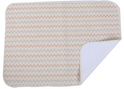 Waschbare Bettauflagen für Inkontinenz, waschbar, weich, 4-lagiger Bettauflagenschutz für Erwachsene oder Kinder, Inkontinenz, zur Altenpflege, Matratze, waschbar und langlebig, 19,7 x 27,6 Zoll