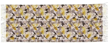 JBYJBX Schal mit rotem Pilz-Druck, Quaste, einzigartiges Design, modischer Fransenschal 195,6 x 68,6 cm, Gelb-graue Blume, Einheitsgröße