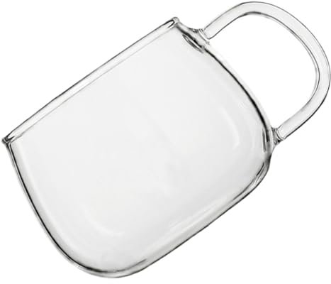IMIKEYA 1 Stück 400 Milchbecher Aus Glas Stilvolle Brille Isolierter Weinbecher Transparenter Milchbecher Retro-trinkgläser Klarer Becher Biergläser Mode Teetasse