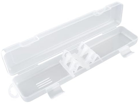 OriGlam Caja de almacenamiento transparente para vajilla, caja de utensilios portátil, organizador de cubiertos transparente para cuchara, tenedor, palillos para viajes, camping, picnic (A)