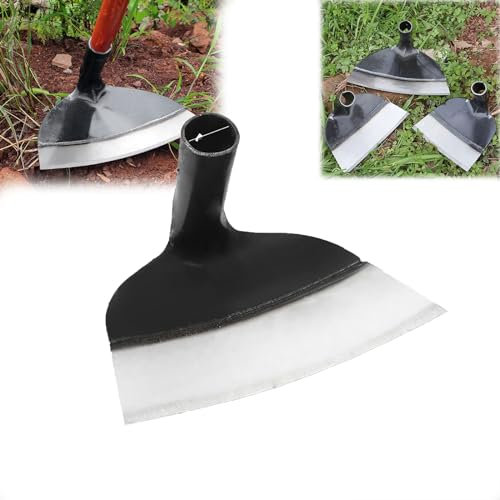 Hacke aus rostfreiem Stahl Hohlkopf Gartenhacke, schwere Stahl Bauernhof Gartenarbeit Unkraut Hacke, Garten Unkraut Hacke, Garten, Bauernhof und Hinterhof Unkraut Werkzeug (21cm)