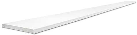 ZOCALO - Confezione da 25 metri battiscopa in calcestruzzo polimero, marca Sintextone, bianco Ral 9003, lunghezza 98 cm, larghezza 7,4 cm, spessore 0,6 cm, zocalo.