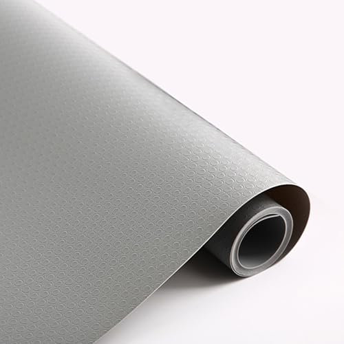 LiangYuanZEN Tapis de tiroir antidérapant 45 x 500 cm - Revêtement de tiroir - En EVA imperméable - Pour armoires de cuisine, armoires, tiroirs, réfrigérateurs, coupe libre, gris