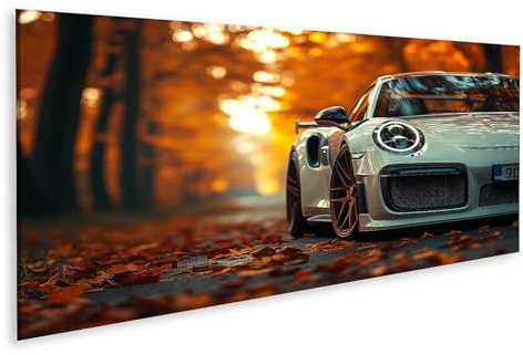 islandburner Prime Bild auf Leinwand Herbstlicher im Sonnenuntergang Bilder Wandbilder Poster