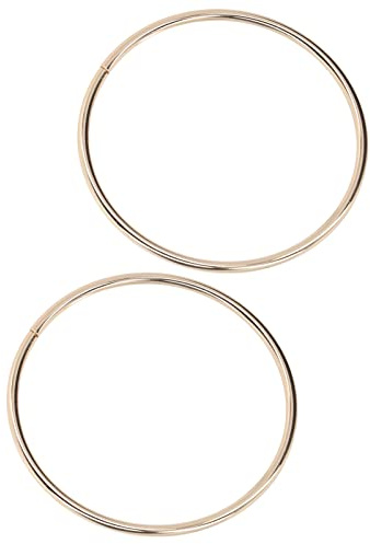 CFTGIW 2 st handväskhandtag gör-det-själv-tillbehör fin arbetare rund S hög hård väska handtag ljust guld för gör-det-själv sömnad tillverkad väska. Kan vara för gör-det-själv utseende handväska