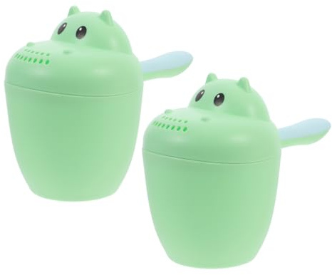 HEMOTON 2pièces Rince-cheveux Pour Garçon Fille Gobelet De Bain De Tasses De Rinçage Né Douche Lavage Des Cheveux Accessoire De Salle De Bain