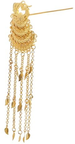 minkissy Chinesisches Hanfu Chinesische Quaste Quasten Haarnadel Chinesische Haarnadeln Chinesische Haarspange Japanischer Haarstab Haarstäbchen Haarnadel Aus Metall Legierung Golden