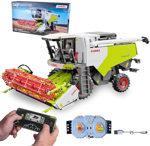 JAMARA 402873 CADA Claas Dominator 370 1:18 2,4 GHz mattoni, agricoltura per bambini dai 14 anni, tecnica RC per ragazzi, giocattolo telecomandato, idea regalo per bambini, doppia modalità