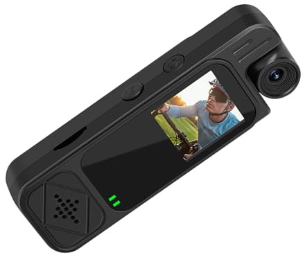 SUMMITDRAGON Caméra vidéo de poche avec objectif grand angle et vision nocturne pour la sécurité et Vlog Caméscope de poche largement utilisé