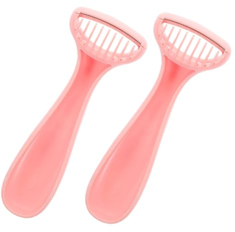 Damenrasierer für Intimbereich, 2 Stück-pack, Rosa, Kompakt | Frauen, Wiederverwendbar und Reisefreundlich, für Achseln und Private Bereiche, Kunststoff und Stahl