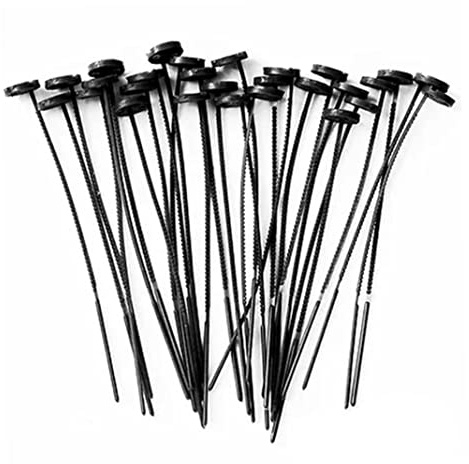 Quick Button Fastening Tool No-Sew Button Fastening Tool No-Sew (Black 30 Pieces)