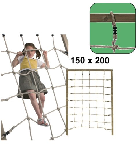 Kletternetz 200x150cm für Kletterturm Spielturm selbst Bulderwand Motoriktraining Spielplatz im Garten