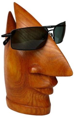 Wogeka Brillenhalter Holz Nase Brillenständer hell Sonnenbrille Brille02