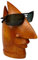 Wogeka Brillenhalter Holz Nase Brillenständer hell Sonnenbrille Brille02