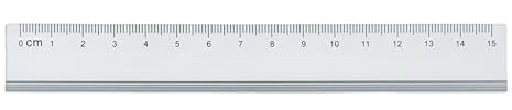 Righello in Alluminio, 15 cm, Profili Smussati Antigraffio, Silver