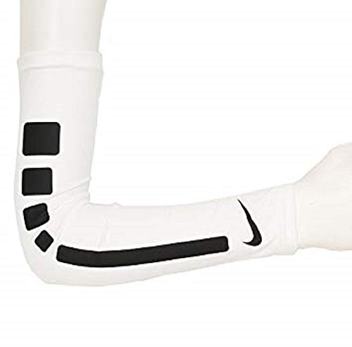 Nike Pro Elite 2.0 Kids' Sleeves Size S/M (White), White/Black, Small