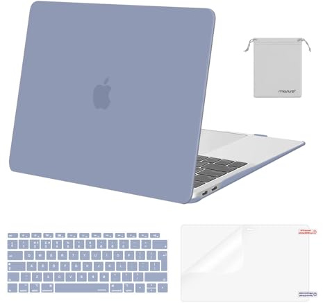 MOSISO Kompatibel mit MacBook Air 13 Zoll Hülle M1 2021 2020 2019 2018