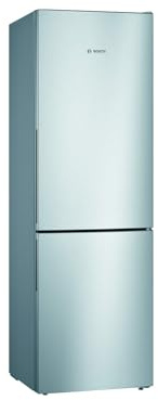 Bosch KGV36VLEA Serie 4 Frigorífico y congelador combinados de instalación independiente/E, 186 cm, 233 kWh/año, de aspecto de acero inoxidable, frigorífico de 214 L, congelador de 94, tecnología LowFrost y VitaFresh