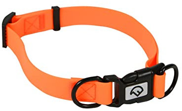 FARM-LAND Halsband Verstellbar Signalorange Hundehalsung Jagdhund (39-63 cm)