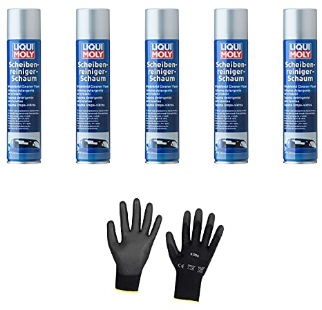 Iloda 5xOriginal Liqui Moly 300ml Scheibenreinigerschaum 1512 Schutzhandschuhe